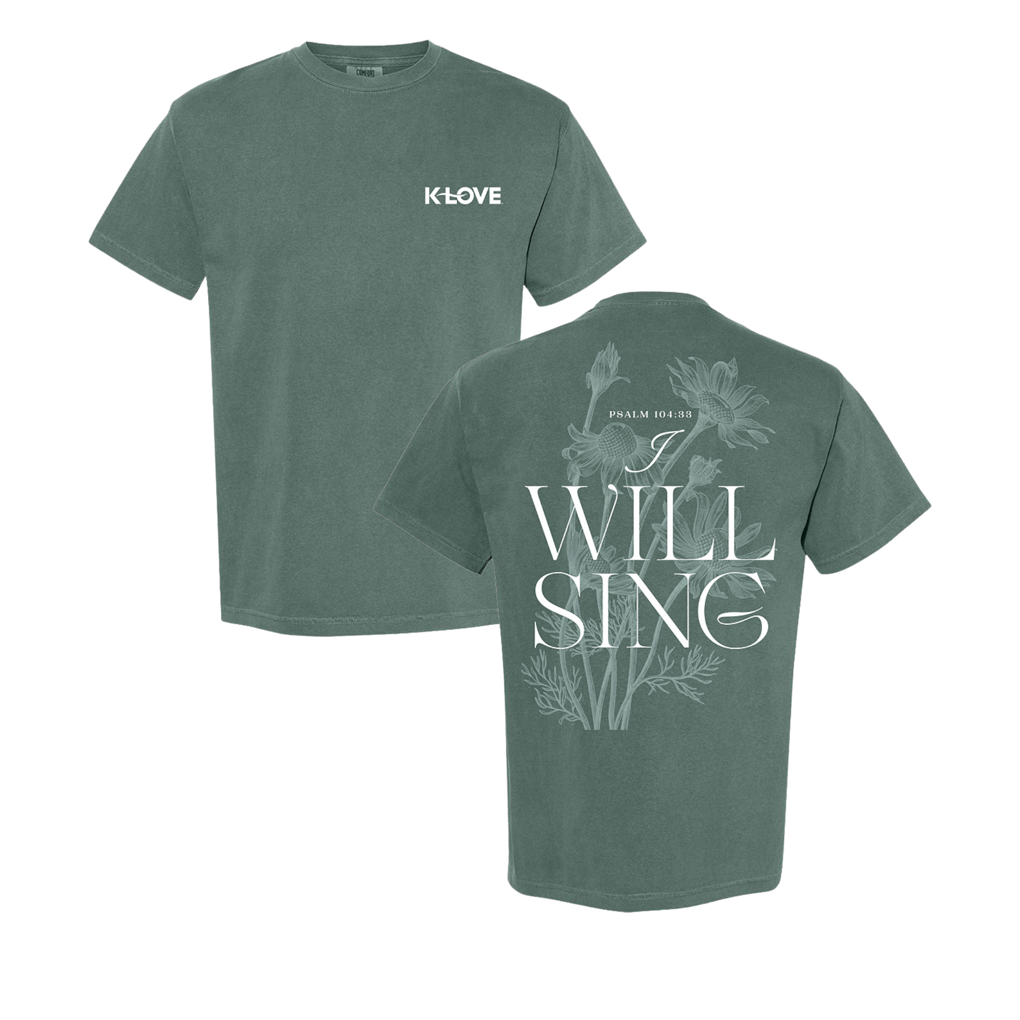 I Will Sing Flower Tee