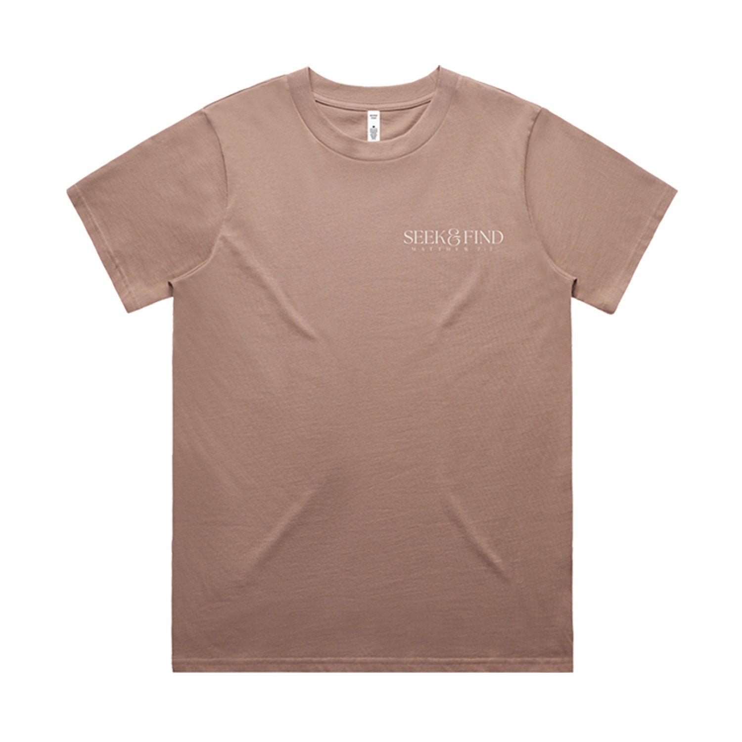 Seek & Find Mauve T-Shirt Front